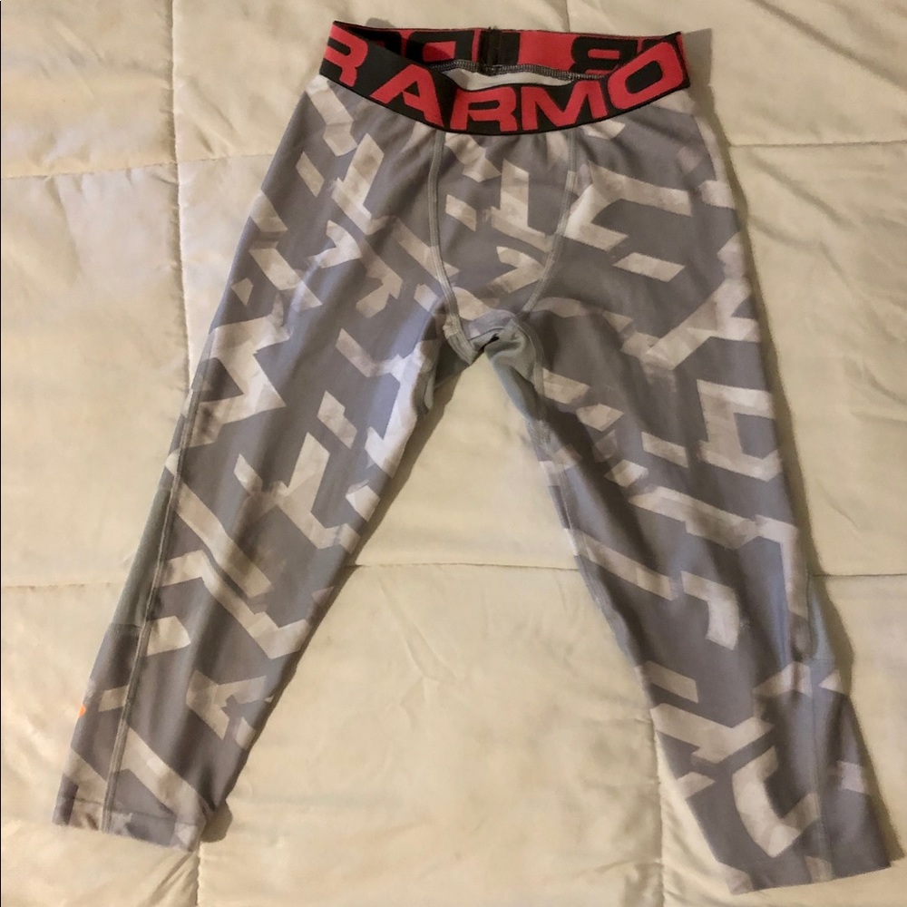 Boys Under Armour Athletic Tights Medium Capri